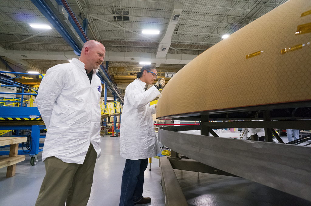 NASA Orion Spacecraft Textron Heat Shield Work